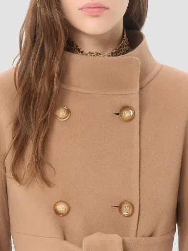 Valentino Garavani Women's Double Kashmir Coat - Camel - Size 6 | Thumbnail 6 Valentino Garavani Women's Double Kashmir Coat - Camel - Size 6 | Thumbnail 6
