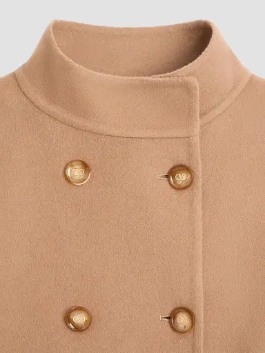 Valentino Garavani Women's Double Kashmir Coat - Camel - Size 6 | Thumbnail 7 Valentino Garavani Women's Double Kashmir Coat - Camel - Size 6 | Thumbnail 7