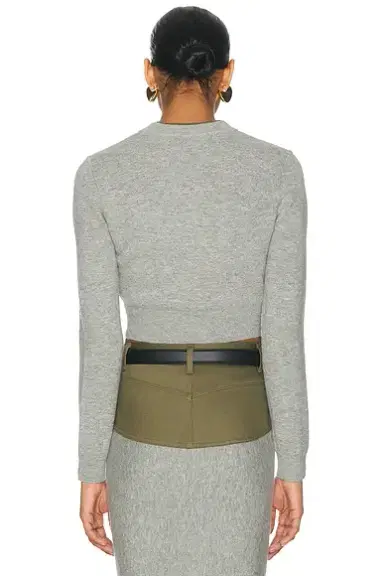 Self-Portrait Contrast Placket Cardigan | Thumbnail 3 Self-Portrait Contrast Placket Cardigan | Thumbnail 3
