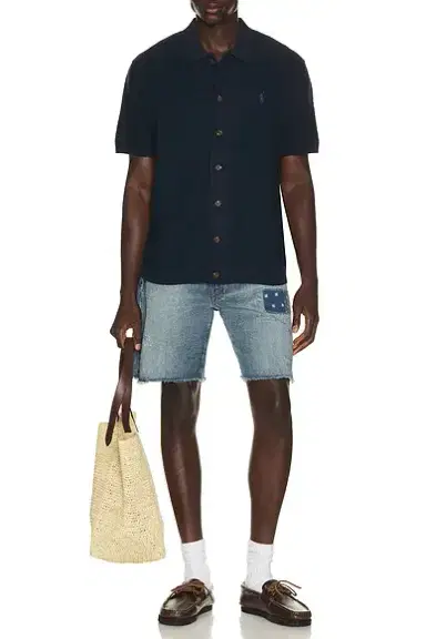 Polo Ralph Lauren Novelty Repair Denim Jean Short | Thumbnail 3 Polo Ralph Lauren Novelty Repair Denim Jean Short | Thumbnail 3
