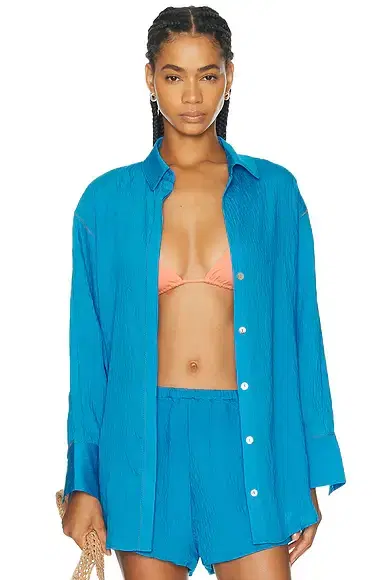 Vix Swimwear x Rosie Huntington-Whiteley Baily Long Sleeve Shirt