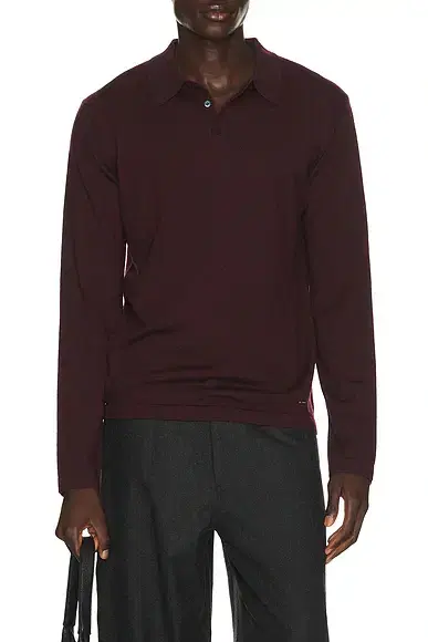Simkhai Reynolds Long Sleeve Polo