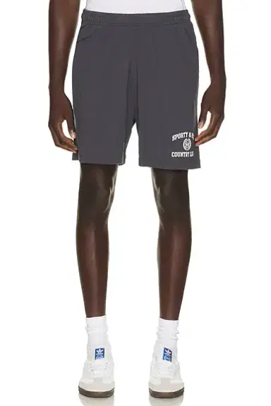 Sporty & Rich Varsity Crest Gym Short | Thumbnail 1