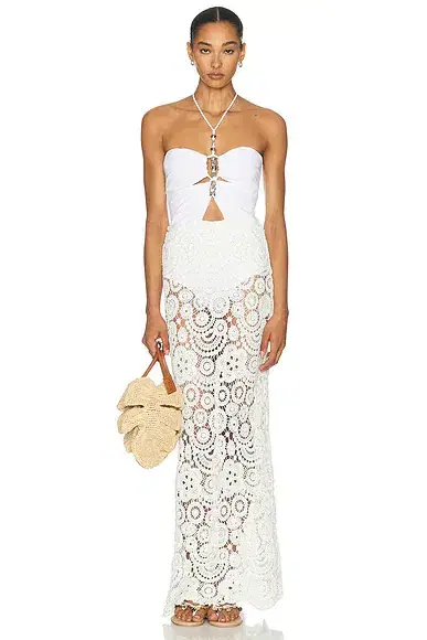 PatBo Gal Embroidery Maxi Dress