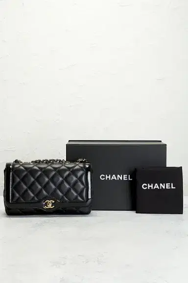 chanel Chanel Lambskin Patent Calfskin Small Hold The Line Flap Bag | Thumbnail 9