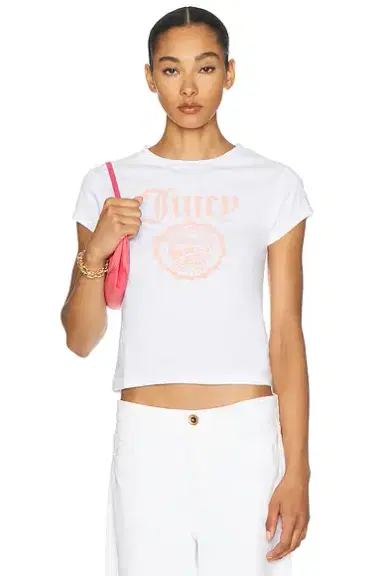 Sporty & Rich x Juicy Couture Emblem Essentials Tee | Thumbnail 1 Sporty & Rich x Juicy Couture Emblem Essentials Tee | Thumbnail 1
