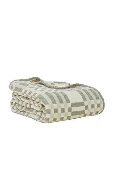 HAWKINS NEW YORK Queen Simple Plaid Blanket | Thumbnail 2 HAWKINS NEW YORK Queen Simple Plaid Blanket | Thumbnail 2