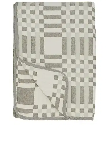 HAWKINS NEW YORK Queen Simple Plaid Blanket | Thumbnail 1 HAWKINS NEW YORK Queen Simple Plaid Blanket | Thumbnail 1