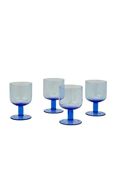 HAWKINS NEW YORK Simple Seeded Glassware Set Of 4