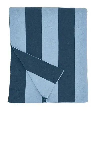 HAWKINS NEW YORK Simple Striped Throw Blanket