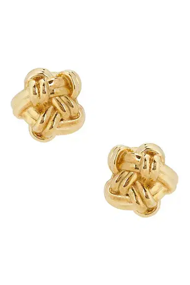 Bottega Veneta Flower Knot Earrings