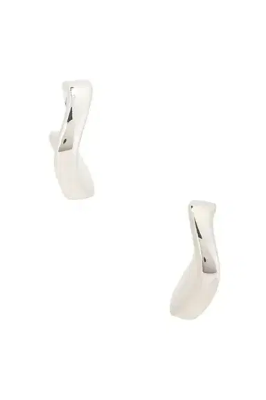 Bottega Veneta Round Sterling Silver Earrings | Thumbnail 4 Bottega Veneta Round Sterling Silver Earrings | Thumbnail 4