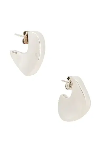 Bottega Veneta Round Sterling Silver Earrings | Thumbnail 1 Bottega Veneta Round Sterling Silver Earrings | Thumbnail 1