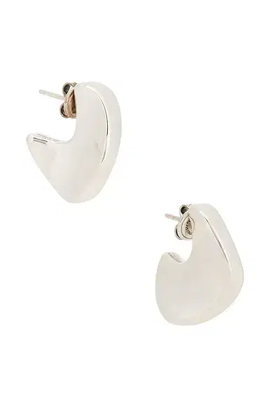 Round Sterling Silver Earrings