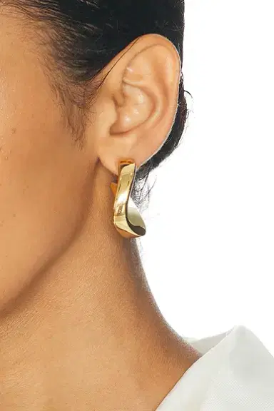 Bottega Veneta Round Sterling Silver Earrings | Thumbnail 2 Bottega Veneta Round Sterling Silver Earrings | Thumbnail 2