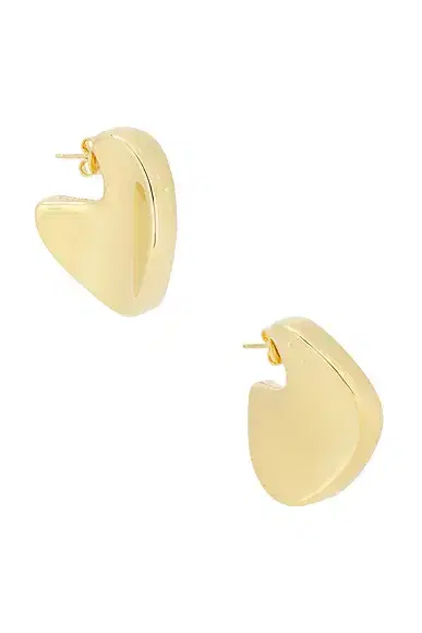 Bottega Veneta Round Sterling Silver Earrings