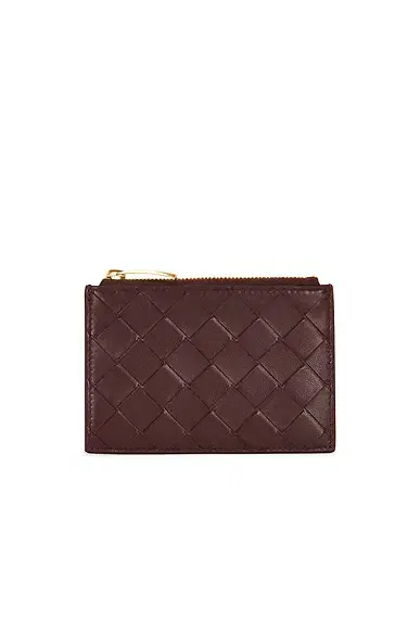 Bottega Veneta Intrecciato Zipped Card Case