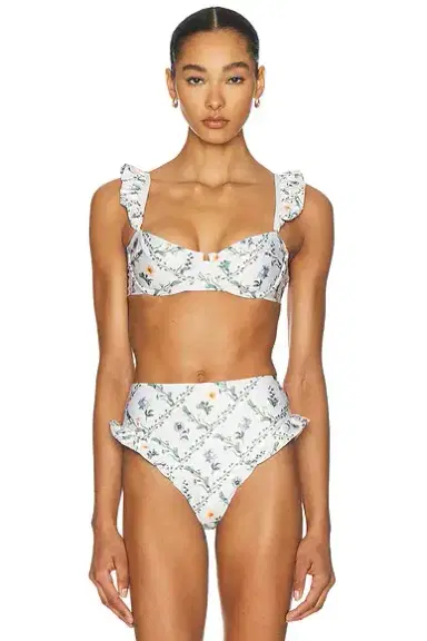 Agua by Agua Bendita Kiwi Bikini Top | Thumbnail 1 Agua by Agua Bendita Kiwi Bikini Top | Thumbnail 1