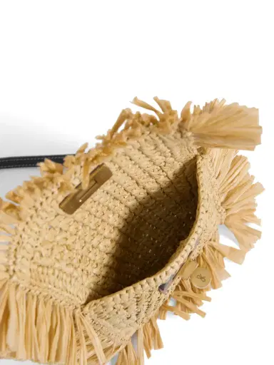 Anya Hindmarch Raffia Crossbody Phone Pouch | Thumbnail 4 Anya Hindmarch Raffia Crossbody Phone Pouch | Thumbnail 4