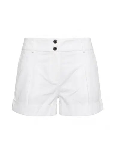 Brandon Maxwell Whit Cuffed Cotton Shorts | Thumbnail 1
