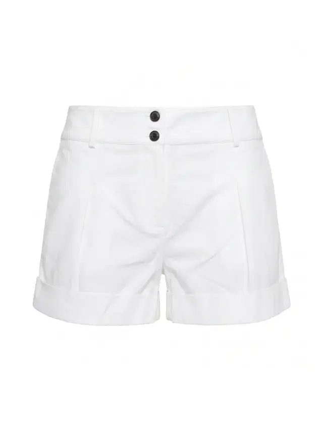 Brandon Maxwell Whit Cuffed Cotton Shorts