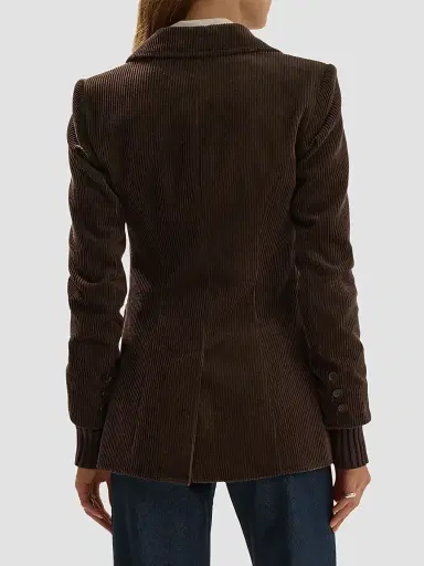 Favorite Daughter Women's The Cord City Cotton Corduroy Blazer - Espresso | Thumbnail 3