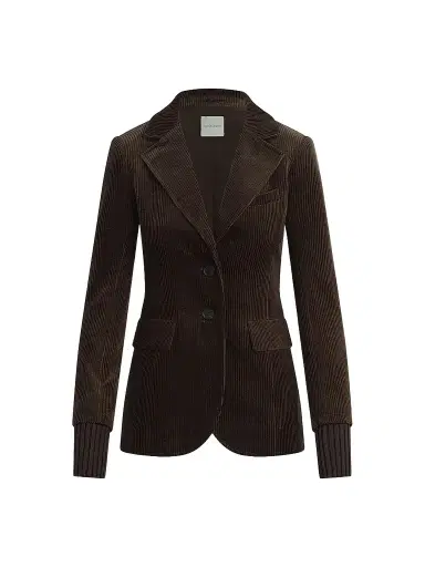 Favorite Daughter Women's The Cord City Cotton Corduroy Blazer - Espresso | Thumbnail 1