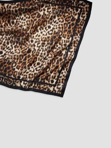 Marc Jacobs Women's Leopard Silk Scarf - Brown Multi | Thumbnail 4