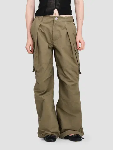 Marc Jacobs Women's Oversized Cargo Pants - Utility Khaki | Thumbnail 4