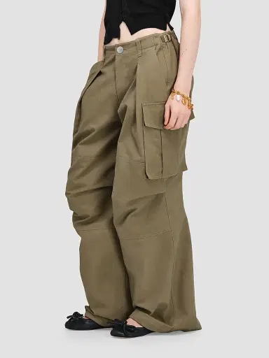 Marc Jacobs Women's Oversized Cargo Pants - Utility Khaki | Thumbnail 5