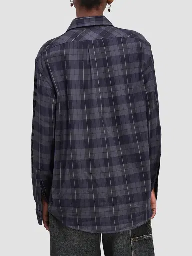 Marc Jacobs Women's Plaid Flannel Shirt - Purple Multi - Size XS | Thumbnail 3 Marc Jacobs Women's Plaid Flannel Shirt - Purple Multi - Size XS | Thumbnail 3