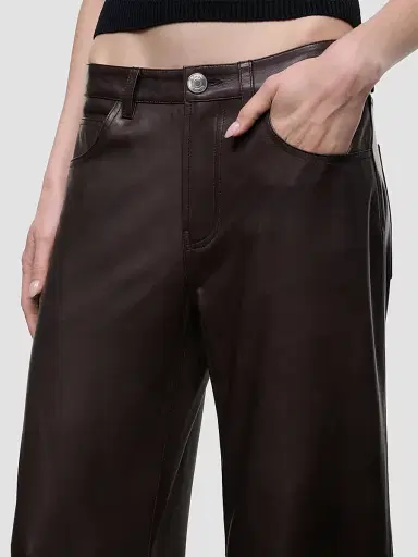 Staud Women's Gus Leather Pants | Thumbnail 6 Staud Women's Gus Leather Pants | Thumbnail 6