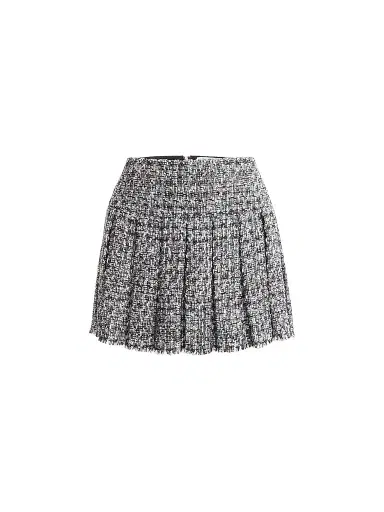 Alice + Olivia Women's Carter Stitch Pleat Mini Skirt | Thumbnail 1 Alice + Olivia Women's Carter Stitch Pleat Mini Skirt | Thumbnail 1