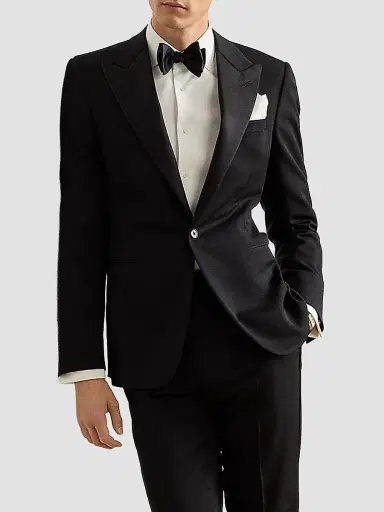 Ralph Lauren Purple Label Men's Sea Island Cotton Poplin Tuxedo Shirt - White | Thumbnail 5