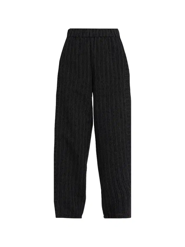 Eileen Fisher Women's Lantern Stripe Stitch Cotton-Blend Pants - Black White