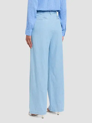 Eileen Fisher Women's Denim Full-Length Trousers | Thumbnail 3 Eileen Fisher Women's Denim Full-Length Trousers | Thumbnail 3