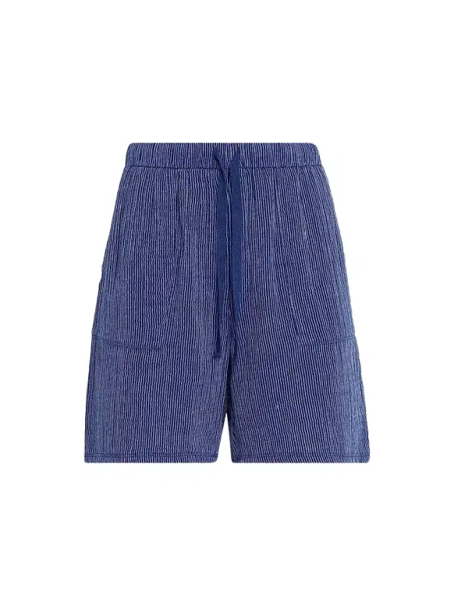 Eileen Fisher Women's Striped Cotton Gauze Walking Shorts - Blue Stripe