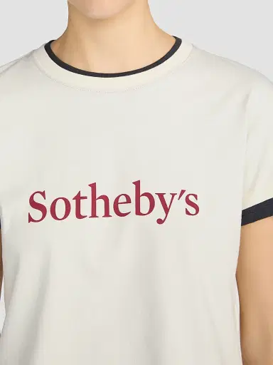 Frame Women's x Sotheby's Layered Cotton T-Shirt - Cream Multi | Thumbnail 4 Frame Women's x Sotheby's Layered Cotton T-Shirt - Cream Multi | Thumbnail 4