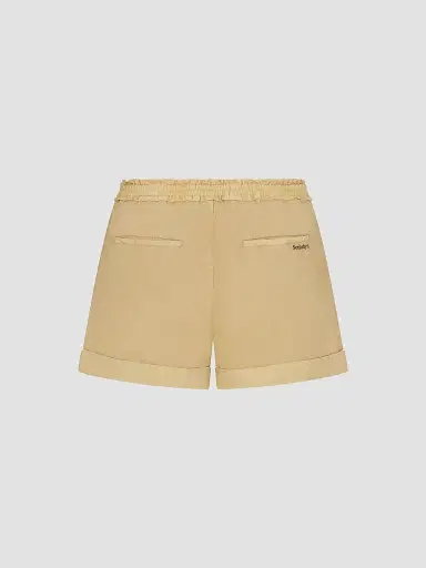 Frame Women's x Sotheby's Cuffed Cotton Shorts - Khaki | Thumbnail 8