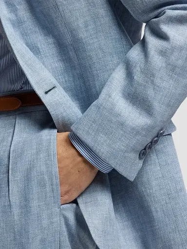 Ralph Lauren Purple Label Men's Glenn Delavé Single-Breasted Blazer - Winward Blue | Thumbnail 5 Ralph Lauren Purple Label Men's Glenn Delavé Single-Breasted Blazer - Winward Blue | Thumbnail 5