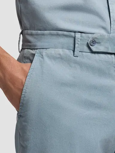 Ralph Lauren Purple Label Men's Hand-Tailored Garment-Dyed Chino Trousers - Winward Blue | Thumbnail 5