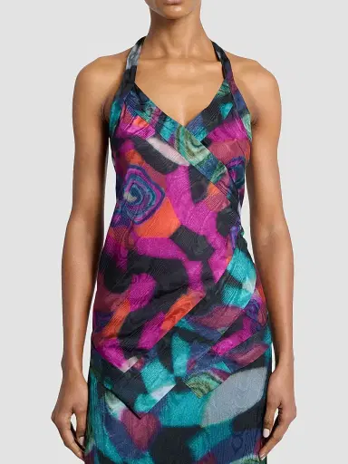 Dries Van Noten Women's Cussia Halter Wrap Top | Thumbnail 4 Dries Van Noten Women's Cussia Halter Wrap Top | Thumbnail 4