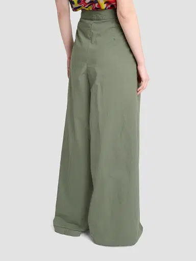 Dries Van Noten Women's Pamplona Stretch Cotton Pleated Pants | Thumbnail 3 Dries Van Noten Women's Pamplona Stretch Cotton Pleated Pants | Thumbnail 3