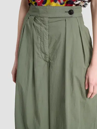 Dries Van Noten Women's Pamplona Stretch Cotton Pleated Pants | Thumbnail 5 Dries Van Noten Women's Pamplona Stretch Cotton Pleated Pants | Thumbnail 5