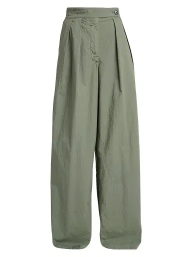 Dries Van Noten Women's Pamplona Stretch Cotton Pleated Pants | Thumbnail 1 Dries Van Noten Women's Pamplona Stretch Cotton Pleated Pants | Thumbnail 1