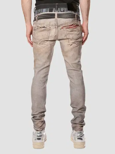 Purple Brand Men's Boxer Trompe L'Oeil Skinny Jeans - All Over Print | Thumbnail 2