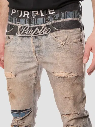 Purple Brand Men's Boxer Trompe L'Oeil Skinny Jeans - All Over Print | Thumbnail 3