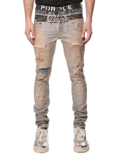 Purple Brand Men's Boxer Trompe L'Oeil Skinny Jeans - All Over Print | Thumbnail 1