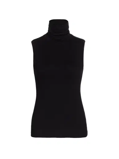 L'Agence Women's Ceci Sleeveless Turtleneck - Black - Size XL | Thumbnail 1
