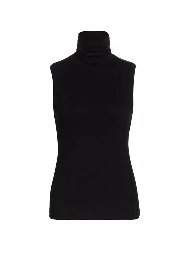 L'Agence Women's Ceci Sleeveless Turtleneck - Black - Size XL